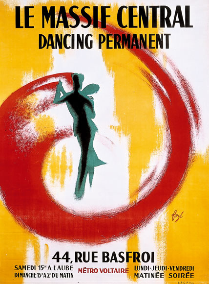 Le Massif Central, Dancing permanent, 1951.