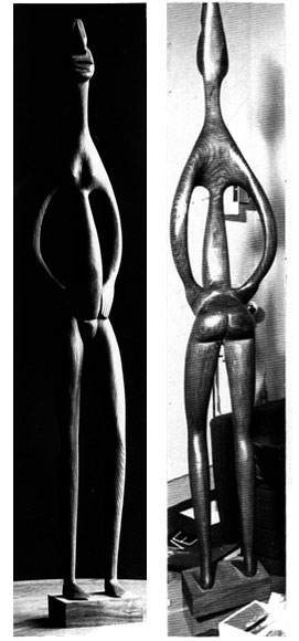 Sculpture de Foré “La femme aux seins en ormeau”, 1955.