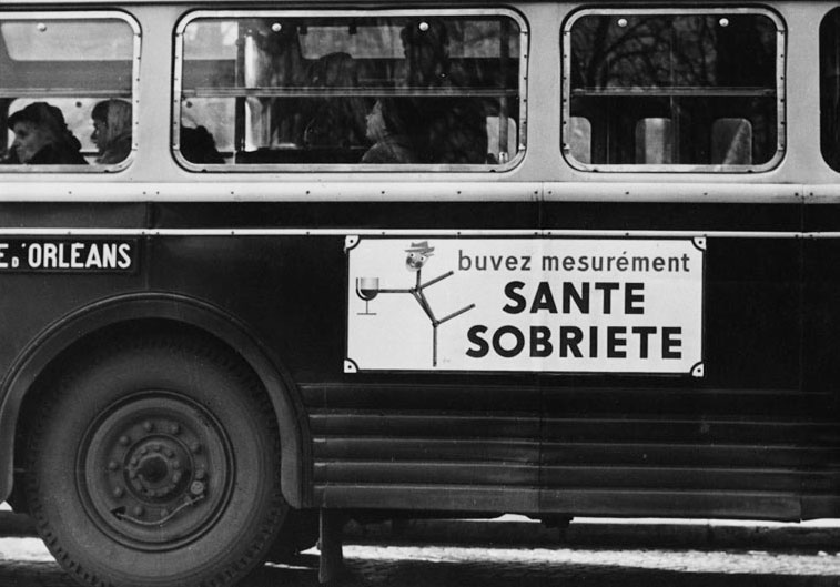 Affiche pour la campagne anti-alcool, 1956.