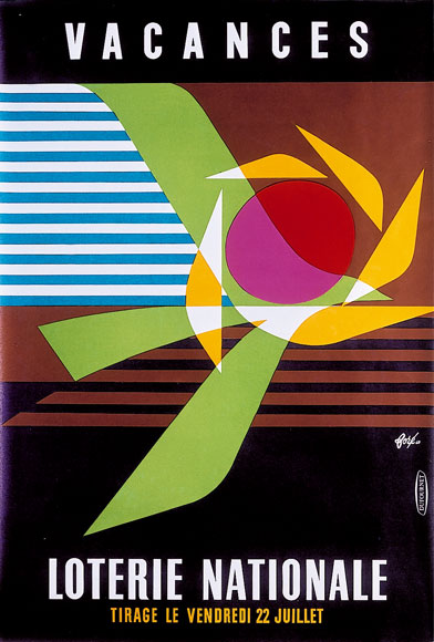 Affiche pour la Loterie Nationale, 1960.