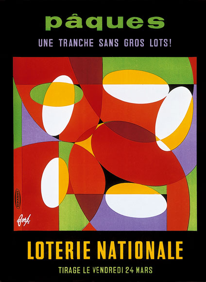 Affiche pour la Loterie Nationale, 1961.
