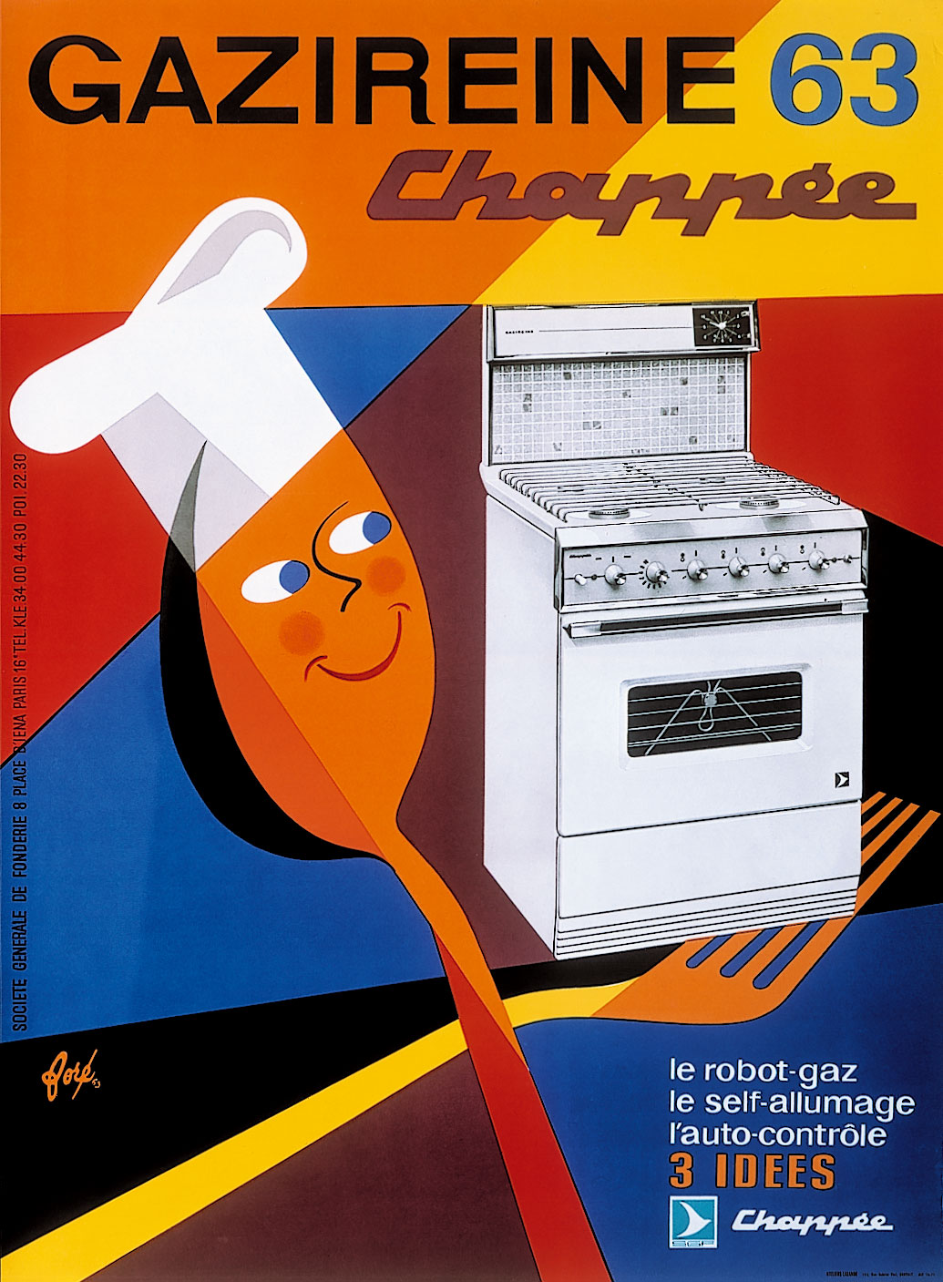 Affiche pour Chappée, la gazireine, 1963.