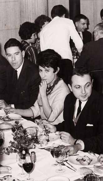 Foré (à gauche), marie-Claire Lefort et Amalric à droite, 1964.