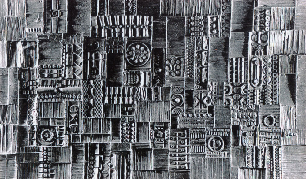 “Bas-relief”, matière plastique, 49 x 83,5 cm ; Coll. Foré, 1966.