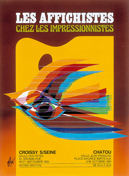 Affiche pour l’exposition “Les affichistes chez les impressionnistes”, 1981.
