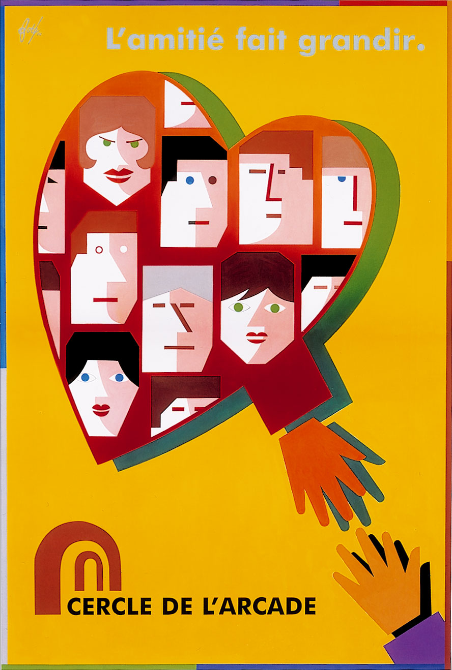 Affiche réalisée pour le Cercle de l’Arcade, 2000.