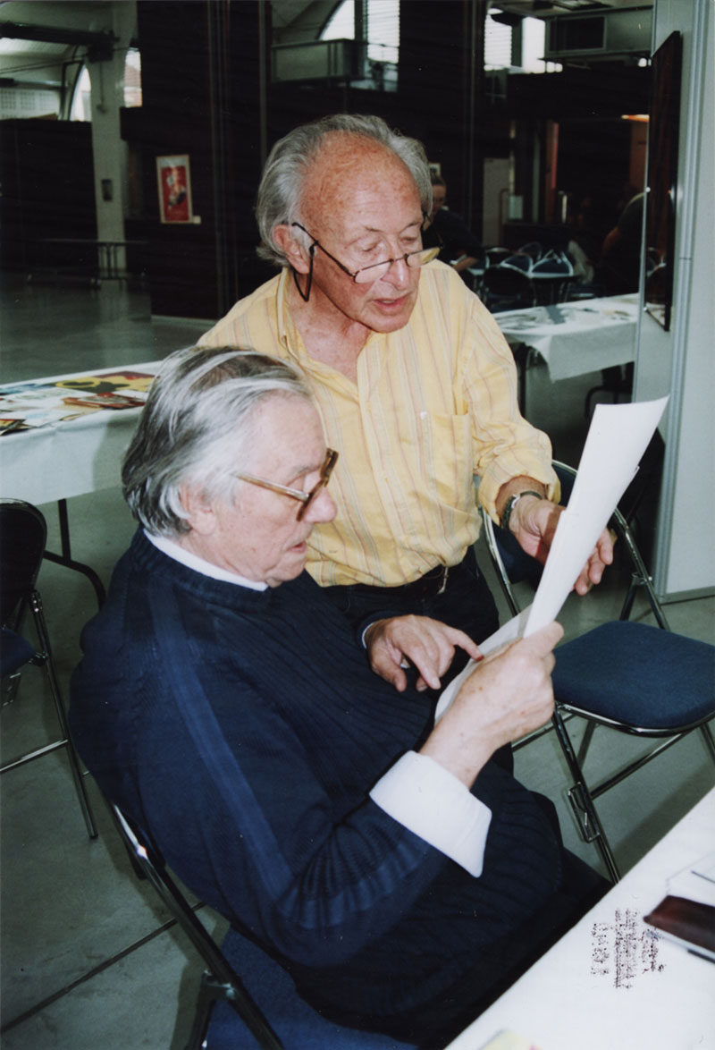 Foré et son ami affichiste Léo Kouper, en septembre 2006.
