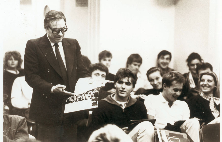 Photo prise lors d’un cours de Foré à l’ESP en 1984.