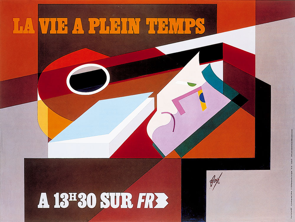 Affiche pour FR3 Toulouse, 1987.