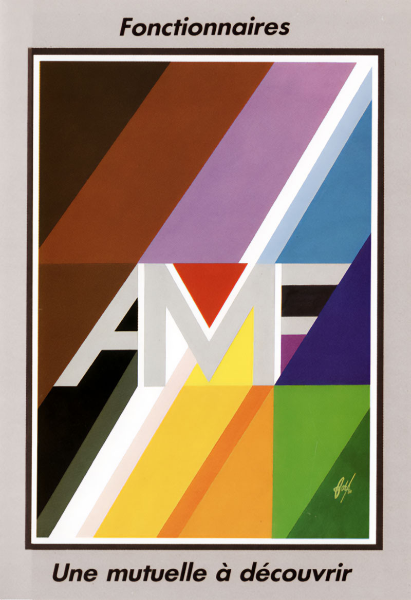 Affiche pour la mutuelle AMF, 1989.